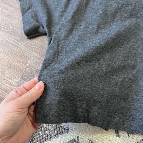 Lululemon Check the Box Short Sleeve Heathered Graphite Grey 6 - Picture 6 of 6